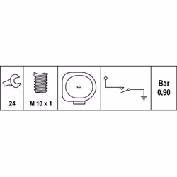 Pressostat d'huile HELLA 6ZL 008 280-011