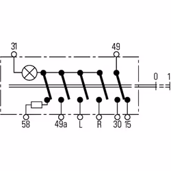 Interrupteur de signal de détresse HELLA 6HH 004 175-021