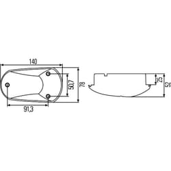 Feu clignotant supplémentaire HELLA 2BM 008 355-001