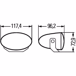 Projecteur longue portée HELLA 1FA 008 283-011
