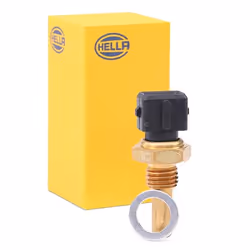 Sonde De Température De Liquide De Refroidissement; HELLA; noir noir avec joint d'étanchéite; pour VOLVO, OPEL, ALFA ROMEO, L ...
