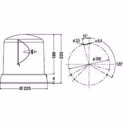 Gyrophare HELLA 2RL 008 065-011