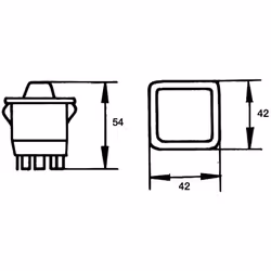 Commande, ajustage du miroir HELLA 6GM 500 212-012