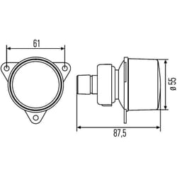 Feu clignotant HELLA 2BA 008 221-001
