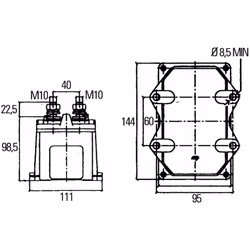 Coupe-batterie HELLA 6EK 008 776-011