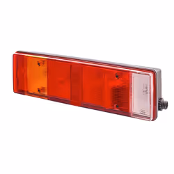 Feu arrière; HELLA; gauche P21W, R5W noir 12, 24 sans ampoules avec porte-lampe; pour DAF, MAN; 1357075, 1625985, E43178, E44 ...