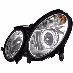 Phares; HELLA; gauche PY21W, H7/H7, W5W Halogène 12 transparent pour circulation à gauche; pour MERCEDES-BENZ; E11313, E11314 ...