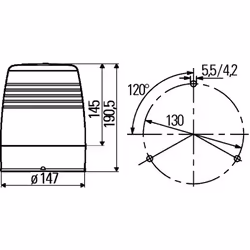 Gyrophare HELLA 2RL 008 965-011