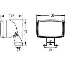 Lampe de travail HELLA 1GA 006 991-051 - Vue supplémentaire 4