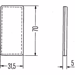 Catadioptre HELLA 8RA004 412-011