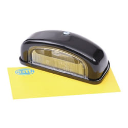 HELLA 2KA 001 386-231 Eclairage De Plaque d'Immatriculation C5W Halogène gauche, droit avec porte-lampe, sans ampoule