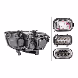 Phares; HELLA; droit PY21W, D2S/H7, D2S, H7 Bi-Xenon, Halogène 12 transparent pour circulation à gauche; pour BMW; 6312691712 ...