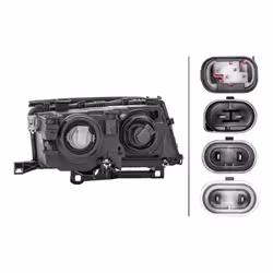 HELLA 1AG 009 059-011 Phares gauche H7/H7, W5W Halogène 12 pour circulation à droite BMW: 3 Berline, 3 Touring
