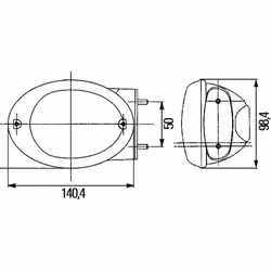 Feu clignotant HELLA 2BE 343 130-401