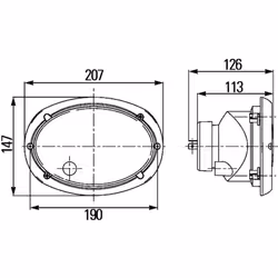 Projecteur principal HELLA 1AB 996 157-091
