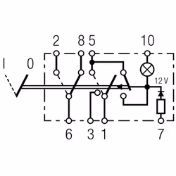 Interrupteur de signal de détresse HELLA 6HH 004 570-491