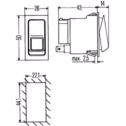 Interrupteur HELLA 6RH 007 832-331