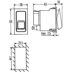 Interrupteur HELLA 6RH 007 832-381