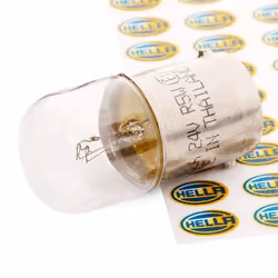 Ampoule, feu éclaireur de plaque; HELLA; 24 5 R5W BA15s; pour DAF, IRISBUS, IVECO, MAN, MERCEDES-BENZ; 02333581, 183410728, 4 ...
