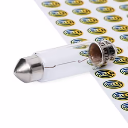 Ampoule, feu clignotant; HELLA; 12 10 C10W Halogène; pour BMW, MERCEDES-BENZ, FORD, FIAT, INTERNATIONAL HARV.; 02333714, 1141 ...