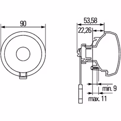 Feu clignotant HELLA 2BA 965 039-101