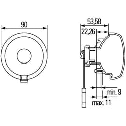 Feu clignotant HELLA 2BA 965 039-101