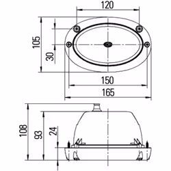 Projecteur principal HELLA 1BA 996 261-021