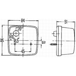 Feu clignotant HELLA 2BA 003 014-111