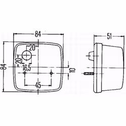 Feu de position HELLA 2PF 003 014-071