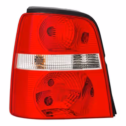 HELLA 2VP 008 759-051 Feu arrière gauche P21W, PY21W, R5W 12 limpide, Rouge avec ampoules avec porte-lampe VOLKSWAGEN: Touran I