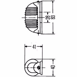 Feu clignotant HELLA 2BA 001 227-211