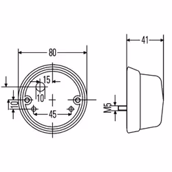 Feu clignotant HELLA 2BA 001 259-611