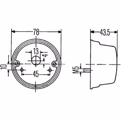 Feu clignotant HELLA 2BE 001 259-061