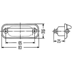 Éclairage de la plaque d'immatriculation HELLA 2KA 001 378-001