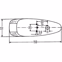 Feu de position HELLA 2PF 001 638-011