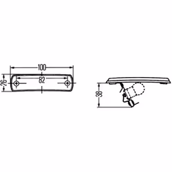 Feu de position HELLA 2PF 001 647-031