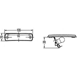 Feu de position HELLA 2PF 001 647-031