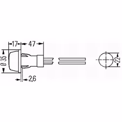 Feu de gabarit HELLA 2PF 003 563-151 - Vue supplémentaire 4