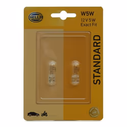 Ampoule, feu de stationnement/de position; HELLA; W5W 12 5; pour RENAULT, TOYOTA, VOLKSWAGEN, CITROËN, FORD; 07119978373, 711 ...