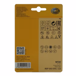 HELLA 8GP 003 594-123 Ampoule, feu de stationnement/de position W5W 12 5 RENAULT: MEGANE 3, CLIO 3, TWINGO 2, TOYOTA: Avensis II 5 portes