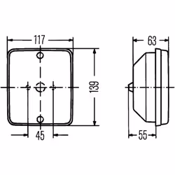 Feu clignotant HELLA 2BA 003 236-027
