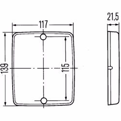 Catadioptre HELLA 8RA 003 660-007