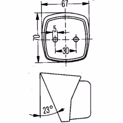 Feu de position HELLA 2PF 004 081-107