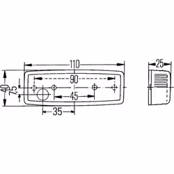 Feu de position HELLA 2PG 006 717-027