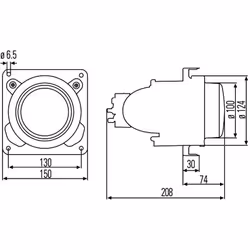 Projecteur principal HELLA 1BL 007 834-007 - Vue supplémentaire 4