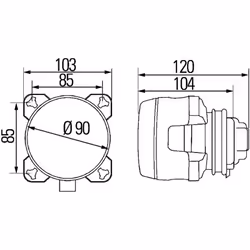 Projecteur longue portée HELLA 1K0 008 191-027 - Vue supplémentaire 4