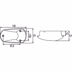 Feu clignotant supplémentaire HELLA 2BM 008 355-017