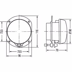 Phare antibrouillard HELLA 1N0 008 582-017