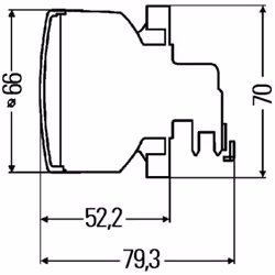 Feu clignotant HELLA 2BA 009 001-107