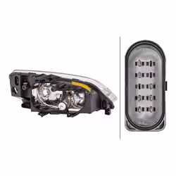 HELLA 1EE 270 600-171 Phares gauche H7/H1, PY21W, W5W, H7, H1 12 pour circulation à droite FORD: Focus C-Max